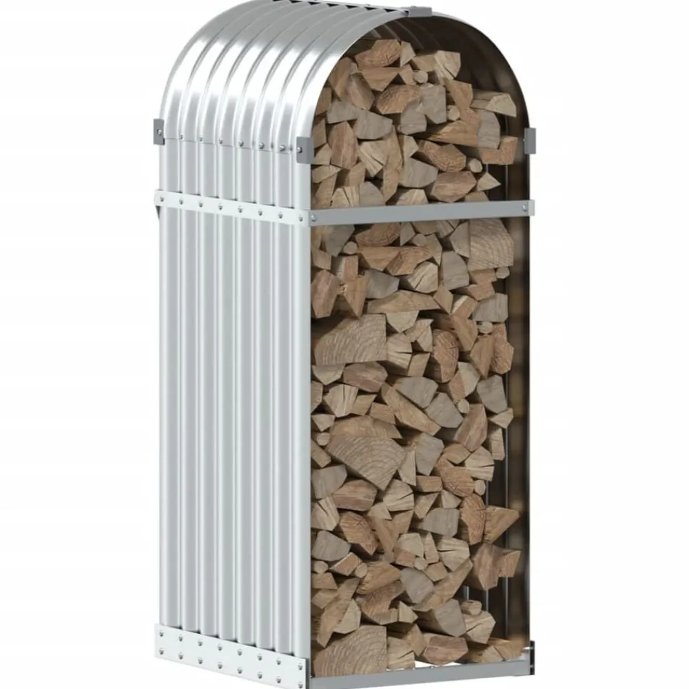 Haardhoutopslag 40x45x100 cm gegalvaniseerd staal kleurig>vidaXL Sale