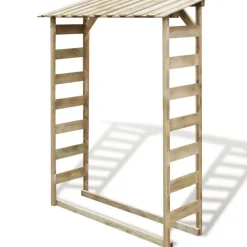 Houtkachel- & Haardaccessoires*vidaXL Haardhoutopslag 150x44x176 cm geïmpregneerd grenenhout