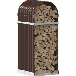 Haardhoutopslag 40x45x100 cm gegalvaniseerd staal><noscript><img width=