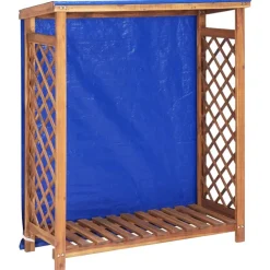 Houtkachel- & Haardaccessoires*vidaXL Haardhoutopslag 105x38x115 cm massief acaciahout