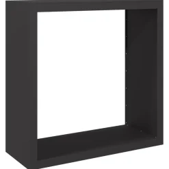 Houtkachel- & Haardaccessoires*vidaXL Haardhoutrek 100x40x100 cm staal zwart Staal/Zwart