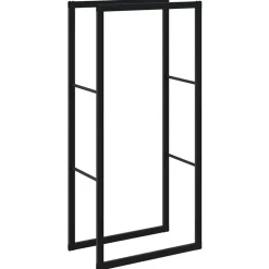 Houtkachel- & Haardaccessoires*vidaXL Haardhoutrek 55x30x116 cm staal zwart
