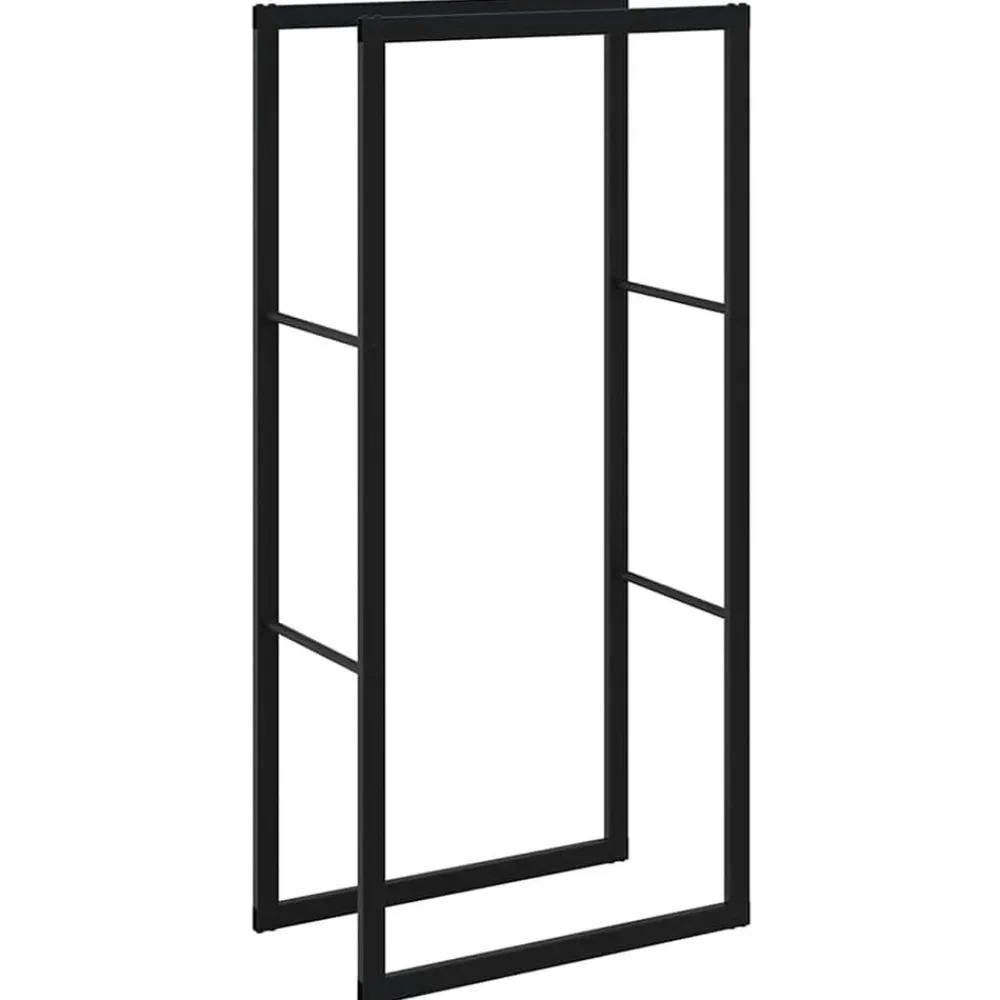 Houtkachel- & Haardaccessoires*vidaXL Haardhoutrek 55x30x116 cm staal zwart