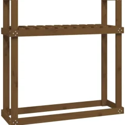 Haardhoutrek 110x35x108,5 cm massief grenenhout honingbruin>vidaXL Clearance