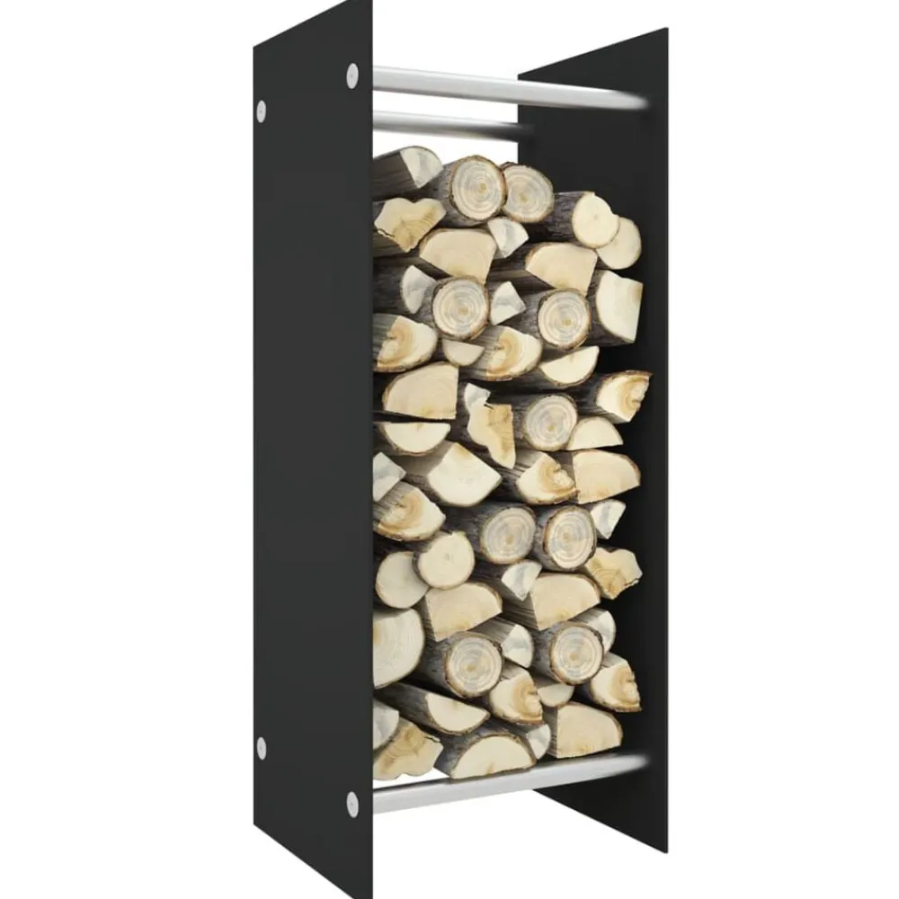 Haardhoutrek 40x35x100 cm gehard glas>vidaXL New