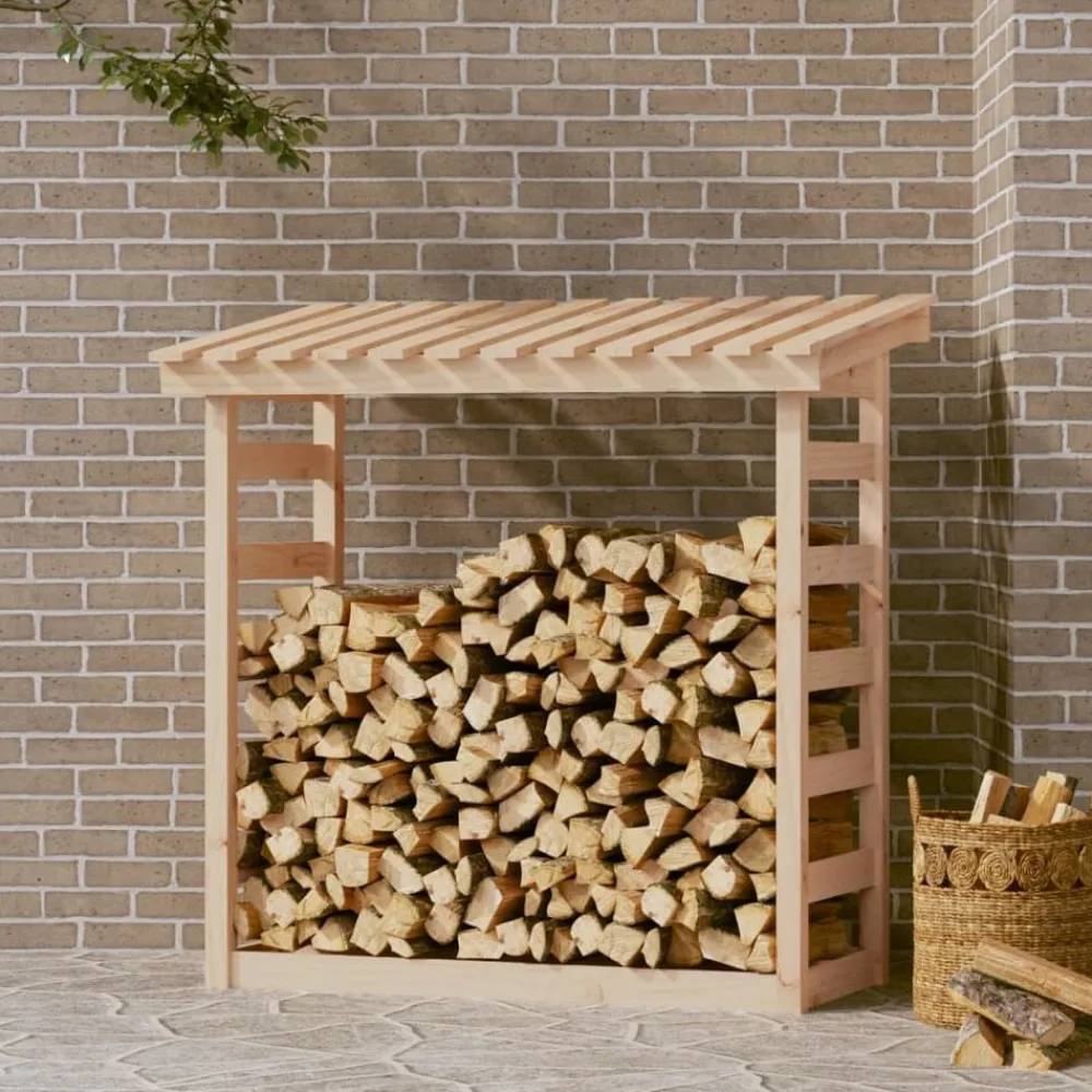Haardhoutrek 108x64,5x110 cm massief grenenhout>vidaXL