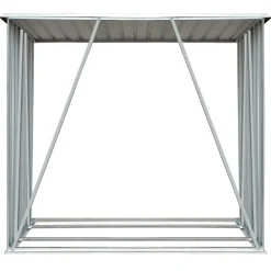 Haardhoutschuur 163x83x154 cm gegalvaniseerd staal><noscript><img width=