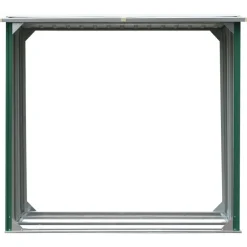Houtkachel- & Haardaccessoires*vidaXL Haardhoutschuur 172x91x154 cm gegalvaniseerd staal Groen
