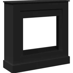 Houtkachel- & Haardaccessoires*vidaXL Haardombouw 90x30x90 cm bewerkt hout Zwart