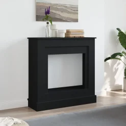 Houtkachel- & Haardaccessoires*vidaXL Haardombouw 90x30x90 cm bewerkt hout Zwart
