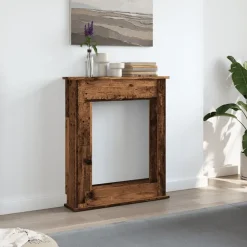 Houtkachel- & Haardaccessoires*vidaXL Haardombouw 75x20x87,5 cm bewerkt hout kleurig Oud hout