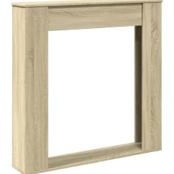 Haardombouw 100x20x100 cm bewerkt hout kleurig>vidaXL Clearance