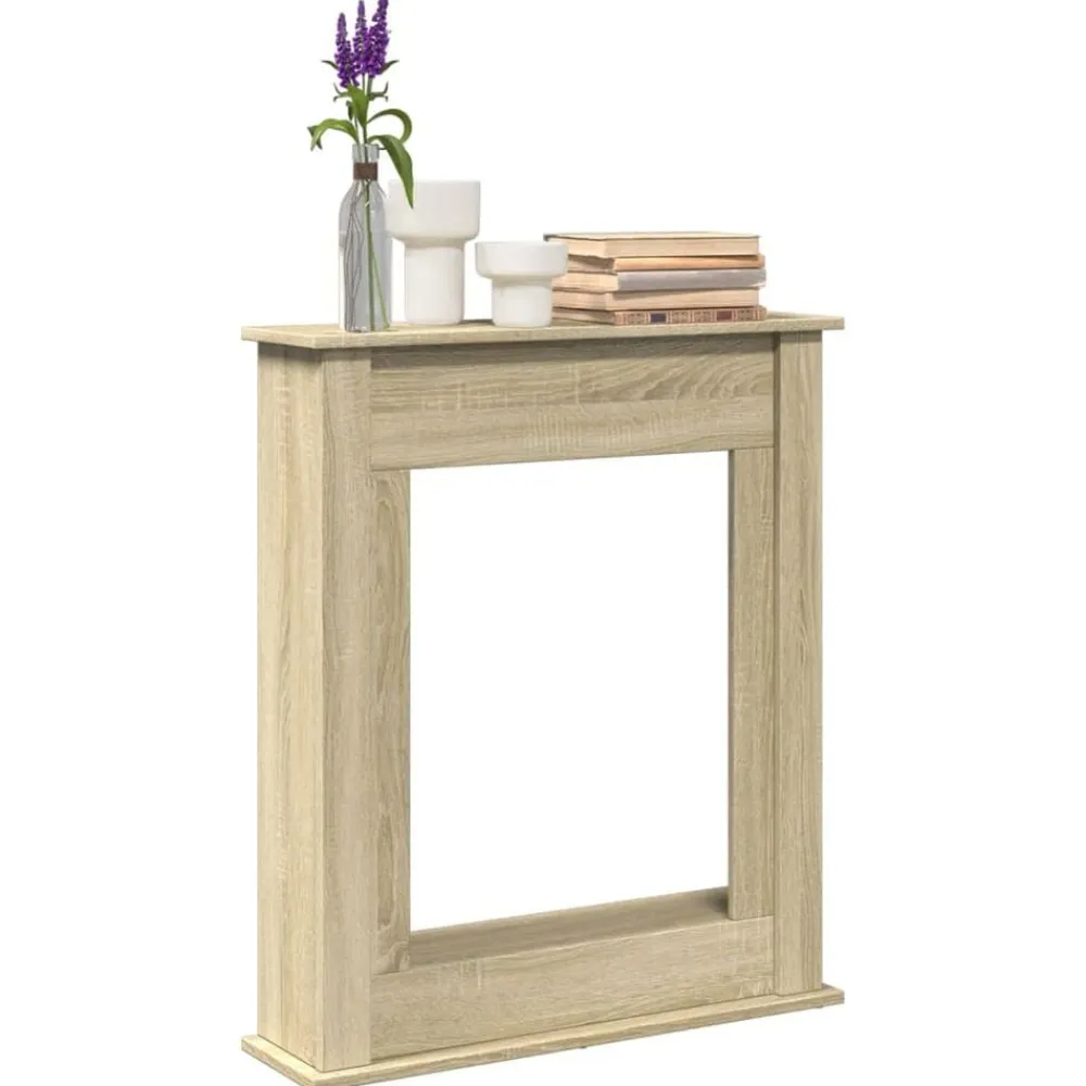 Haardombouw 75x20x87,5 cm bewerkt hout kleurig>vidaXL Sale