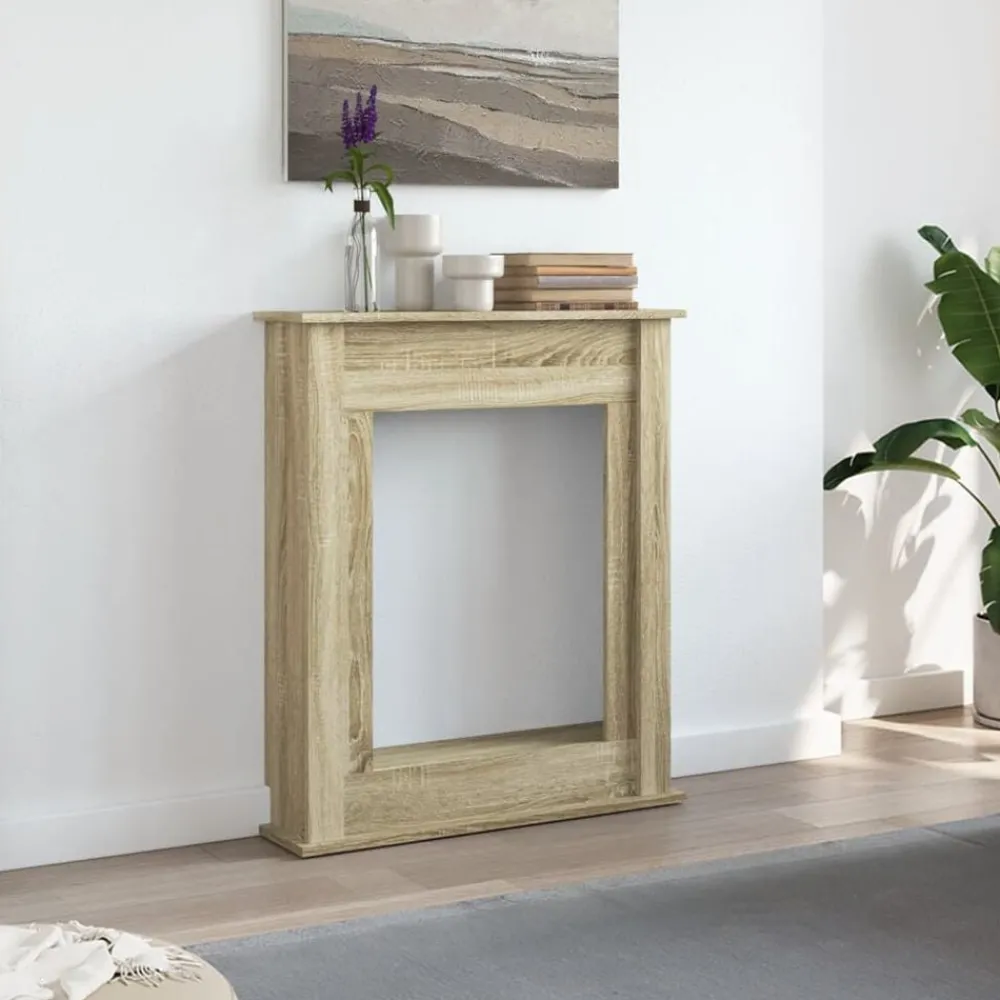 Haardombouw 75x20x87,5 cm bewerkt hout kleurig>vidaXL Sale