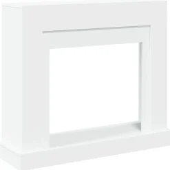 Houtkachel- & Haardaccessoires*vidaXL Haardombouw 100x30x87,5 cm bewerkt hout Wit