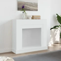 Houtkachel- & Haardaccessoires*vidaXL Haardombouw 100x30x87,5 cm bewerkt hout Wit