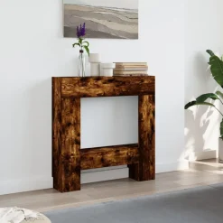 Haardombouw 81x18x82 cm bewerkt hout kleurig><noscript><img width=
