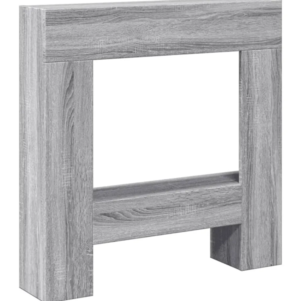 Houtkachel- & Haardaccessoires*vidaXL Haardombouw 81x18x82 cm bewerkt hout eikenkleur Grijs sonoma