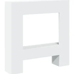 Houtkachel- & Haardaccessoires*vidaXL Haardombouw 81x18x82 cm bewerkt hout Wit