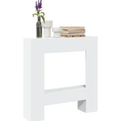 Houtkachel- & Haardaccessoires*vidaXL Haardombouw 81x18x82 cm bewerkt hout Wit