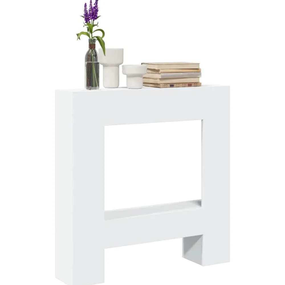 Houtkachel- & Haardaccessoires*vidaXL Haardombouw 81x18x82 cm bewerkt hout Wit