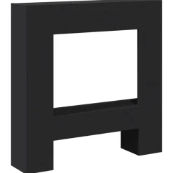 Houtkachel- & Haardaccessoires*vidaXL Haardombouw 81x18x82 cm bewerkt hout Zwart