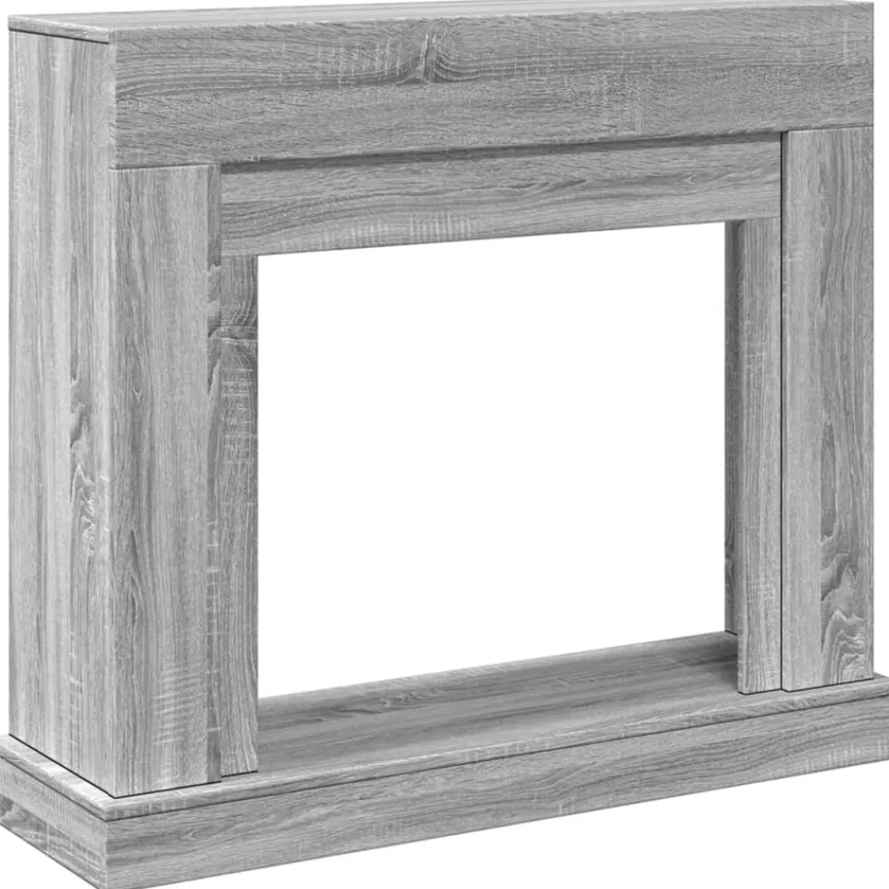 Haardombouw 100x30x87,5 cm bewerkt hout eikenkleur>vidaXL Online