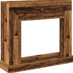 Haardombouw 100x30x87,5 cm bewerkt hout kleurig>vidaXL Clearance