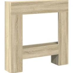 Houtkachel- & Haardaccessoires*vidaXL Haardombouw 81x18x82 cm bewerkt hout kleurig Sonoma eiken