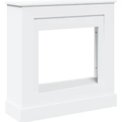 Houtkachel- & Haardaccessoires*vidaXL Haardombouw 90x30x90 cm bewerkt hout Wit