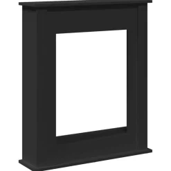 Houtkachel- & Haardaccessoires*vidaXL Haardombouw 75x20x87,5 cm bewerkt hout Zwart