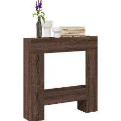 Houtkachel- & Haardaccessoires*vidaXL Haardombouw 81x18x82 cm bewerkt hout ig bruin eikenkleur