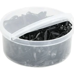 Haarelastiekjes paard 500 st silicone zwart><noscript><img width=