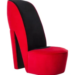 Stoelen*vidaXL Hakstoel fluweel Rood