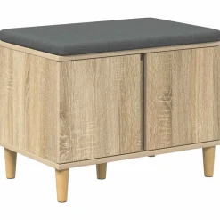 Halbank met kussen met opslag 60 x 38 x 46 cm>vidaXL Sale