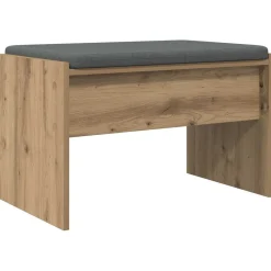Halbank met kussen Artisan Eiken 63 x 38 x 40 cm>vidaXL Sale