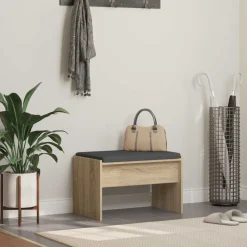 Halbank met kussen 63 x 38 x 40 cm>vidaXL