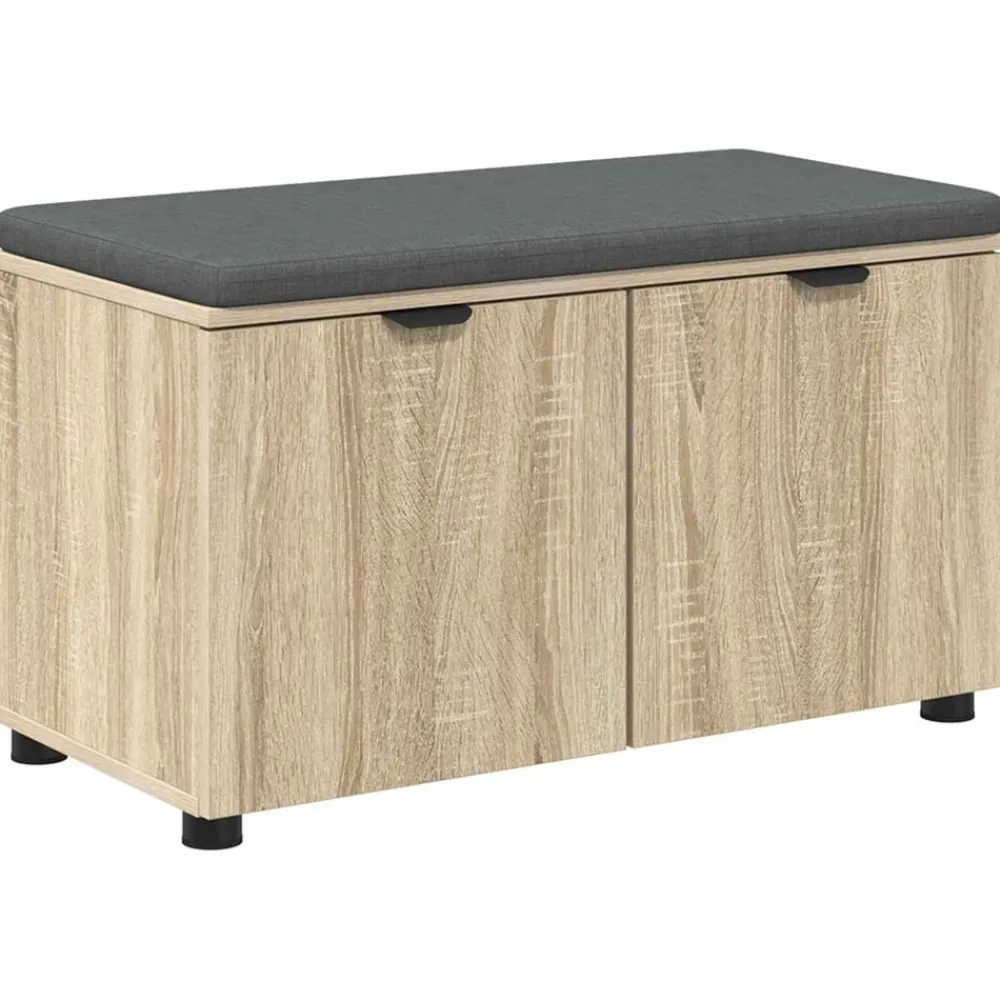 Halbank met kussen met plank 80 x 38 x 46 cm>vidaXL Best