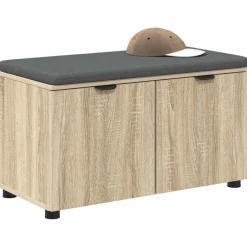 Halbank met kussen met plank 80 x 38 x 46 cm><noscript><img width=