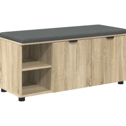 Halbank met kussen met plank 100 x 38 x 46 cm>vidaXL New