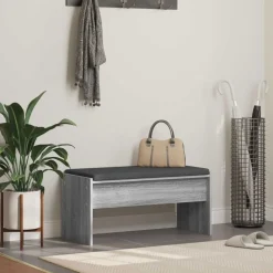 Halbank met kussen 83 x 38 x 40 cm>vidaXL Online