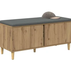 Halbank met kussen met opslag Artisan Eik 100 x 38 x 46 cm><noscript><img width=