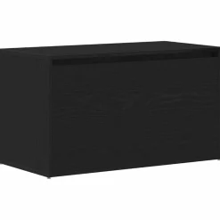 Bankjes*vidaXL Halbank met lade 80 x 40 x 45 cm Bewerkt hout Zwart eiken