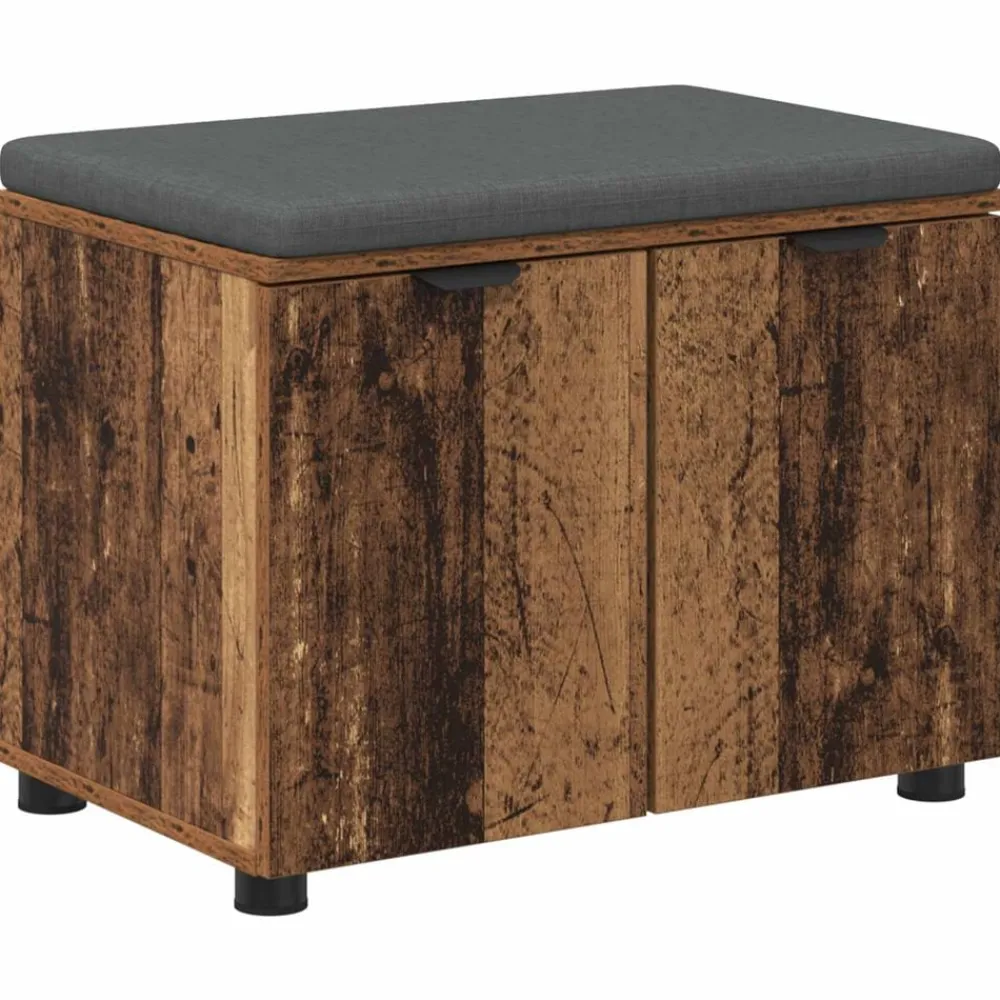 Halbank Oudhout 60 x 38 x 46 cm Geïndustrialiseerd hout en stof>vidaXL Sale