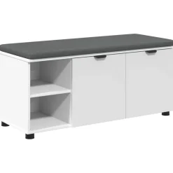 Halbank 100 x 38 x 46 cm Geïndustrialiseerd hout en stof>vidaXL Clearance