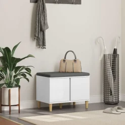 Halbank 60 x 38 x 46 cm Bewerkt hout en stof>vidaXL Online