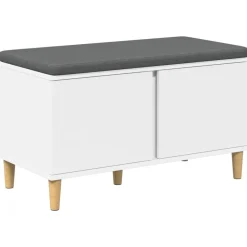 Halbank 80 x 38 x 46 cm Geïndustrialiseerd hout en stof>vidaXL Outlet