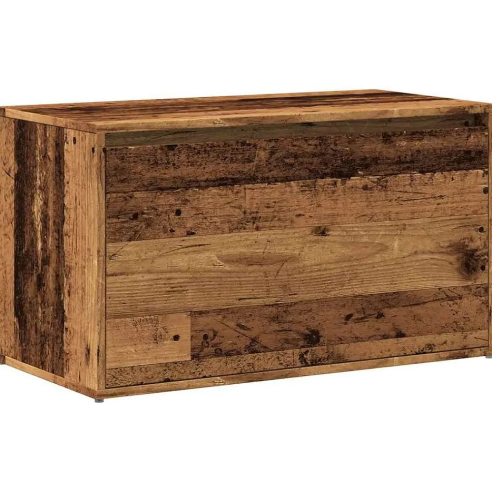 Bankjes*vidaXL Halbankje 80x40x45 cm bewerkt hout kleurig Oud hout