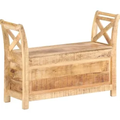 Bankjes*vidaXL Halbankje 103x33x72 cm massief mangohout