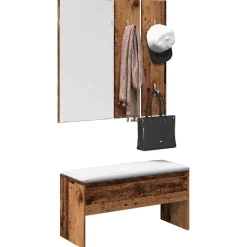 Halmeubelset bewerkt hout kleurig><noscript><img width=